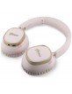Guess Bluetooth Over-Ear Headphones with ENC Rectangle Metal Script Pink