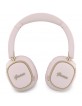 Guess Bluetooth Over-Ear Headphones with ENC Rectangle Metal Script Pink