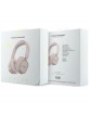 Guess Bluetooth Over-Ear Headphones with ENC Rectangle Metal Script Pink
