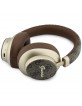 Guess Bluetooth Over-Ear Headphones ENC 4G Gold Script Metal Brown