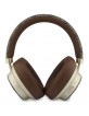 Guess Bluetooth Over-Ear Headphones ENC 4G Gold Script Metal Brown