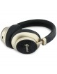 Guess Bluetooth Over-Ear Headphones ENC 4G Gold Script Metal Black