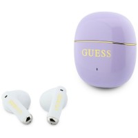 Guess Bluetooth In-Ear Headphones TWS Glossy Gold Line Classic Purple