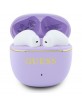 Guess Bluetooth In-Ear Headphones TWS Glossy Gold Line Classic Purple