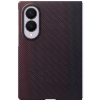 Original Samsung Z Fold 8 Magnet Carbon Case Hülle Rot + 2x Schutzfolien