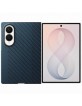 Original Samsung Z Fold 8 Magnet Carbon Case Hülle Blau / Navy + 2x Schutzfolien