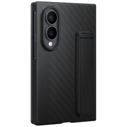 Original Samsung Z Fold 8 Kickstan Carbon Case Hülle + 2x Schutzfolien