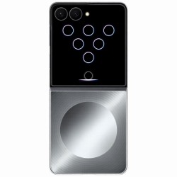 Original Samsung Z Flip 8 Hülle Case LED Flipsuit Grau