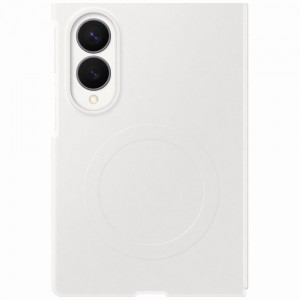 Original Samsung Z Fold 8 Magnetic Silicone Case, White + 2 Screen Protectors
