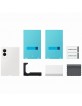 Original Samsung Z Fold 8 Magnet Silicone Case Hülle Weiß + 2x Schutzfolien