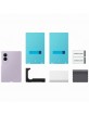 Original Samsung Z Fold 8 Magnet Silicone Case Hülle Violet + 2x Schutzfolien