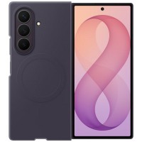 Original Samsung Z Fold 8 Ultra Magnet Silicone Case Hülle Violet + 2x Schutzfolien