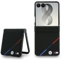 BMW Samsung Z Flip 8 MagSafe Hülle Book Case Perforated Signature M Schwarz