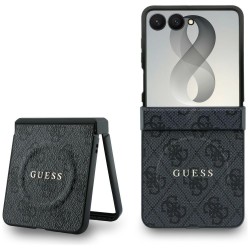 Guess Samsung Z Flip 8 Hülle Book Case MagSafe 4G Classic Schwarz