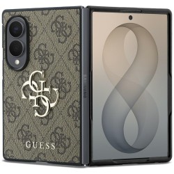 Guess Samsung Z Fold 8 Hülle Book Case Big 4G Logo Braun