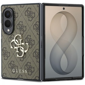 Guess Samsung Z Fold 8 Hülle Book Case Big 4G Logo Braun