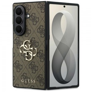 Guess Samsung Z Fold 8 Ultra Hülle Book Case Big 4G Logo Braun