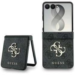Guess Samsung Z Flip 8 Hülle Book Case Big 4G Logo Schwarz