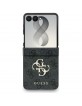 Guess Samsung Z Flip 8 Hülle Book Case Big 4G Logo Schwarz