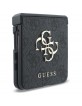 Guess Samsung Z Flip 8 Hülle Book Case Big 4G Logo Schwarz