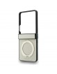 Guess Samsung Z Flip 8 Hülle Book Case Magnetic Ring Stand Beige