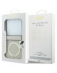 Guess Samsung Z Flip 8 Hülle Book Case Magnetic Ring Stand Beige