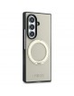 Guess Samsung Z Fold 8 Ultra Hülle Book Case Magnetic Ring Stand Beige
