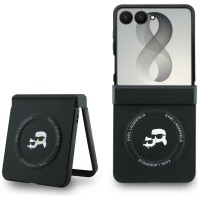 Karl Lagerfeld Samsung Z Flip 8 Hülle Book Case Karl Choupette MagSafe Schwarz