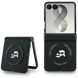 Karl Lagerfeld Samsung Z Flip 8 Hülle Book Case Karl Choupette MagSafe Schwarz
