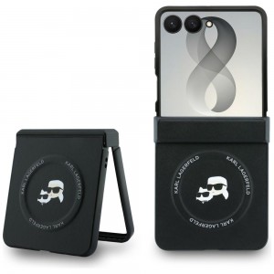 Karl Lagerfeld Samsung Z Flip 8 Hülle Book Case Karl Choupette MagSafe Schwarz