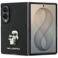 Karl Lagerfeld Samsung Z Fold 8 Hülle Book Case Saffiano Karl Choupette Schwarz