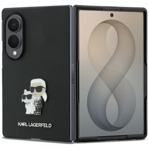 Karl Lagerfeld Samsung Z Fold 8 Hülle Book Case Saffiano Karl Choupette Schwarz