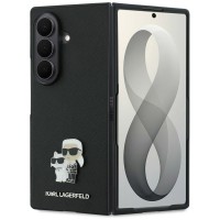 Karl Lagerfeld Samsung Z Fold 8 Ultra Hülle Book Case Saffiano Karl Choupette Schwarz