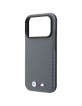 BMW iPhone 18 Pro / 17 Pro Hülle Case M Metal Logo Carbon MagSafe Anthracite