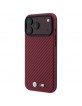 BMW iPhone 17 / 18 Pro Max Hülle Case M Metal Logo Carbon MagSafe Burgundy