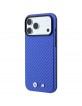 BMW iPhone 17 / 18 Pro Max Hülle Case M Metal Logo Carbon MagSafe Blau