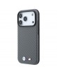 BMW iPhone 17 / 18 Pro Max Hülle Case M Metal Logo Carbon MagSafe Anthracite