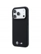 BMW iPhone 18 Pro / 17 Pro Hülle Case M Metal Logo Kevlar MagSafe Schwarz