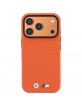 BMW iPhone 17 / 18 Pro Max Hülle Case M Metal Logo Kevlar MagSafe Orange