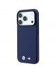BMW iPhone 18 Pro / 17 Pro Hülle Case M Metal Logo Carbon MagSafe Navy