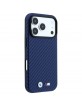 BMW iPhone 18 Pro / 17 Pro Hülle Case M Metal Logo Carbon MagSafe Navy