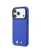 BMW iPhone 17 / 18 Pro Max Hülle Case M Metal Carbon MagSafe Blau