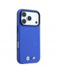 BMW iPhone 17 / 18 Pro Max Hülle Case M Metal Carbon MagSafe Blau