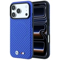 BMW iPhone 17 / 18 Pro Max Hülle Case M Carbon MagSafe Blau