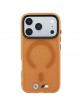 BMW iPhone 18 Pro / 17 Pro Hülle Case MagSafe Frosted M Metal Frame Trims Orange