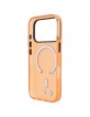 BMW iPhone 18 Pro / 17 Pro Hülle Case MagSafe Frosted M Metal Frame Trims Orange