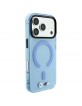 BMW iPhone 17 / 18 Pro Max Hülle Case MagSafe Frosted M Metal Frame Trims Blau