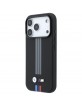 BMW iPhone 18 Pro / 17 Pro Hülle Case M Metal Kevlar Tricolor MagSafe Schwarz