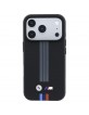 BMW iPhone 18 Pro / 17 Pro Hülle Case M Metal Kevlar Tricolor MagSafe Schwarz