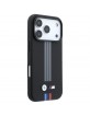 BMW iPhone 18 Pro / 17 Pro Hülle Case M Metal Kevlar Tricolor MagSafe Schwarz